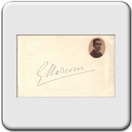 La firma di Guglielmo Marconi
