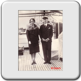 1930 ca. Marconi e la moglie Maria Cristina