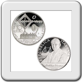 Moneta argento 10 Euro Italia