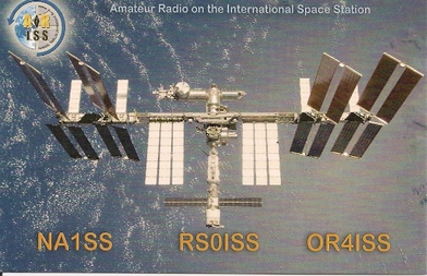 QSL per il primo QSO con IR0ISS - 07.08.2013 - Fronte